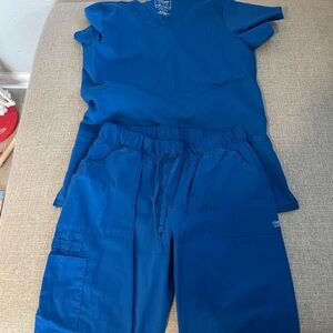 Women's Blue Long Sleeve Top